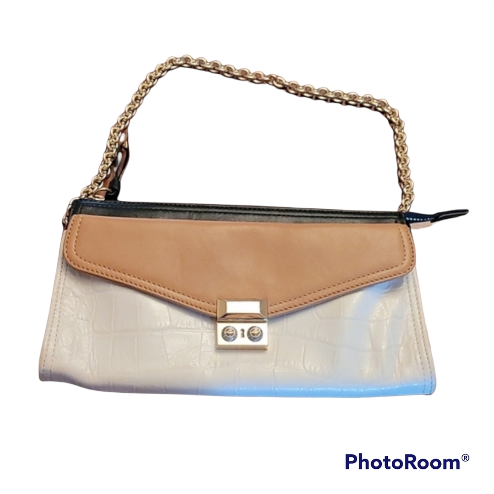 Henri Bendel Brown Cream Purse